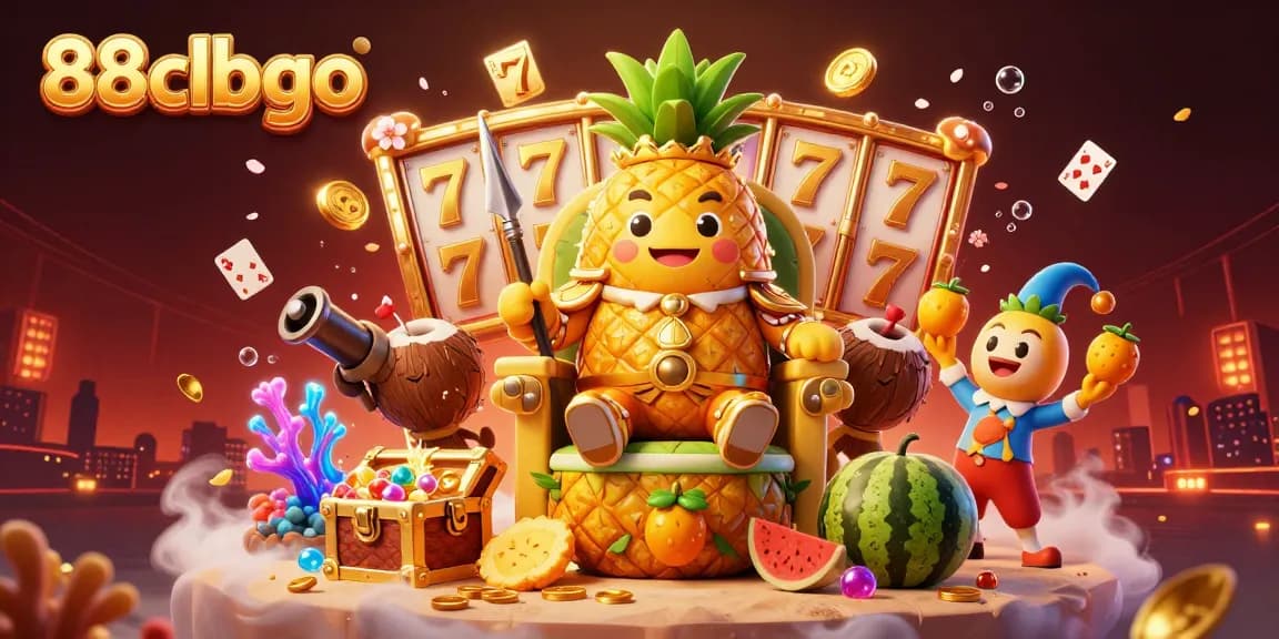 Experience exciting gameplay at 88clbgo with golden treasures and vibrant characters in a captivating casino scene.