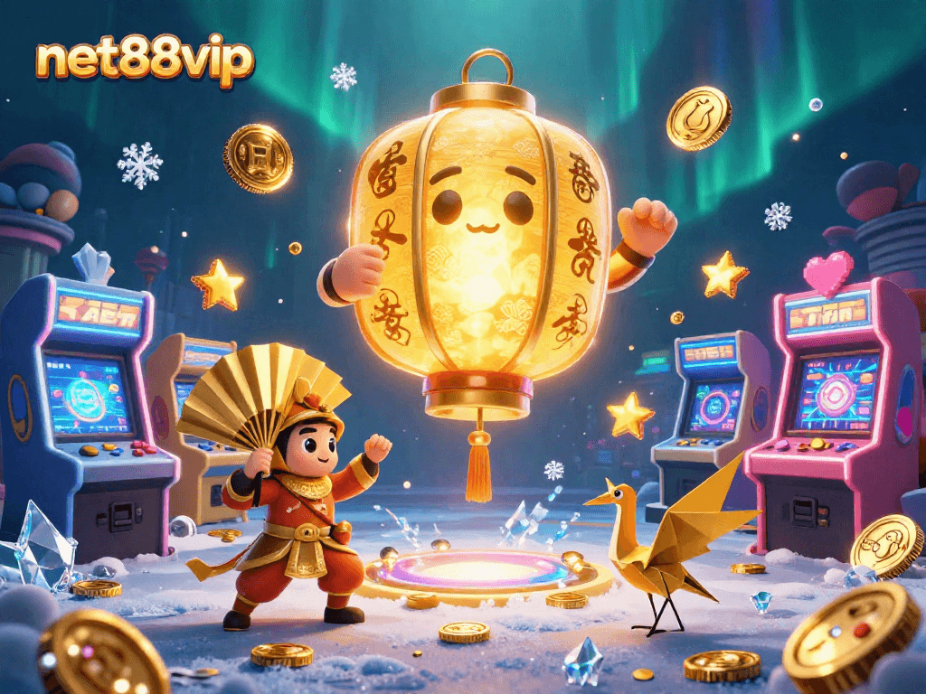 Experience thrilling wins at net88vip with a vibrant casino scene featuring dynamic game elements.