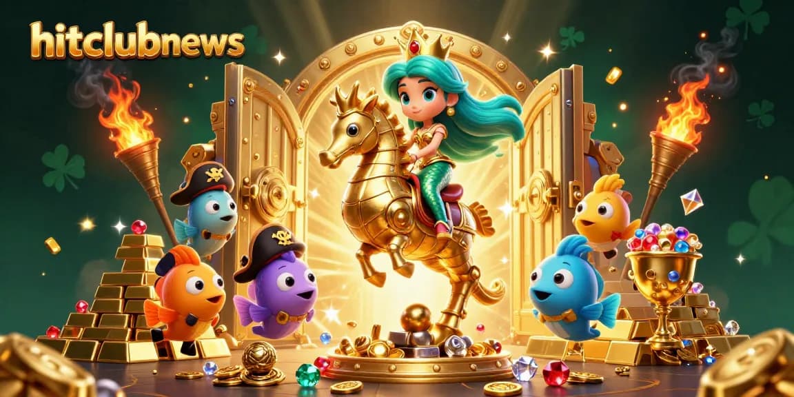 Experience the thrill of hitclubnews with vibrant 3D characters in an exciting treasure-filled gambling scene.