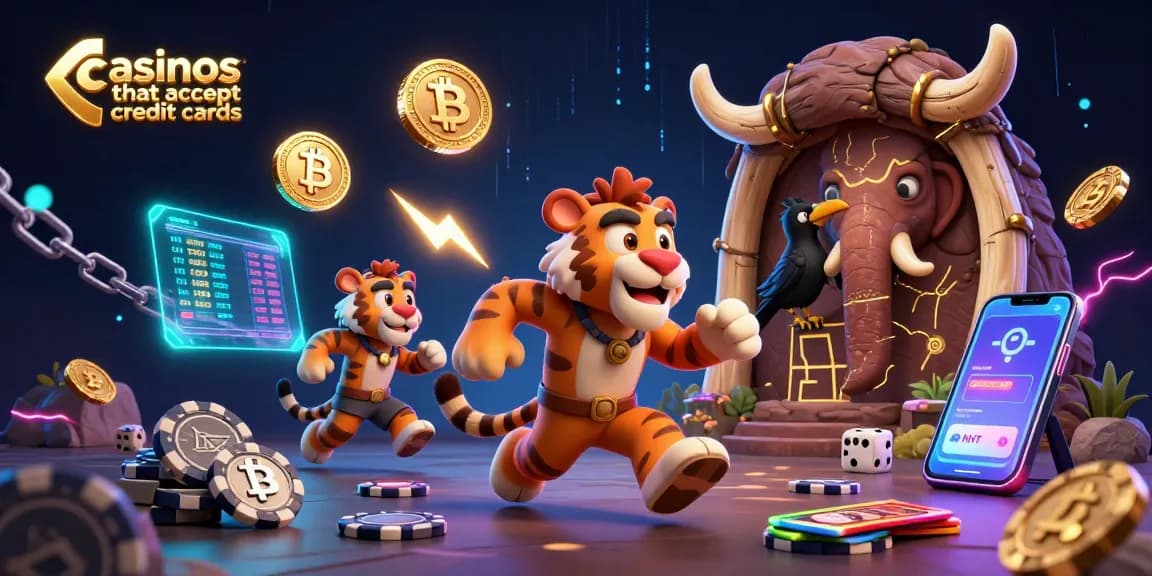 Experience the thrill of casinos that accept credit cards with unique characters in a vibrant 3D setting.