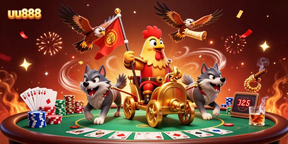 Engage in thrilling poker strategies with uu888 featuring a vibrant casino showdown.