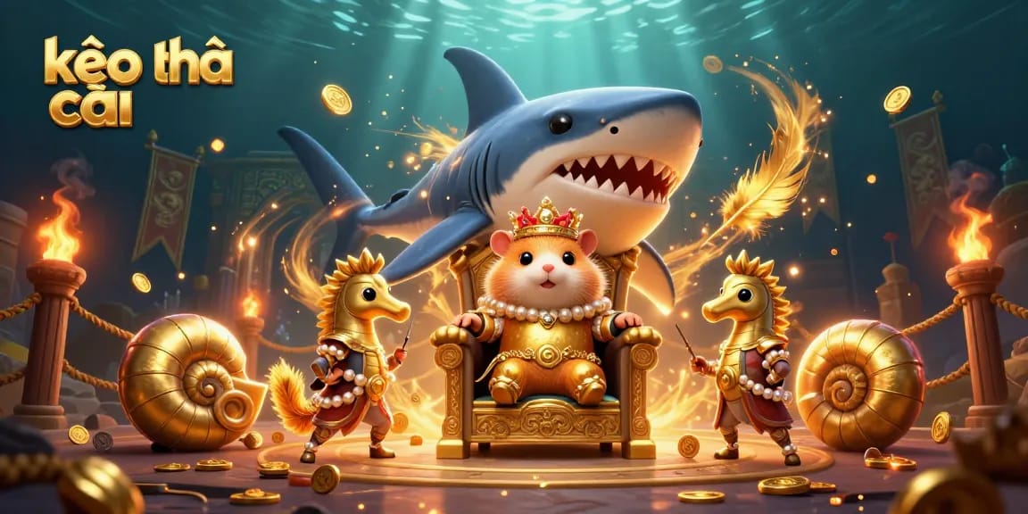 Engage in thrilling gaming with kèo nhà cái illustrated in a stunning underwater scene.