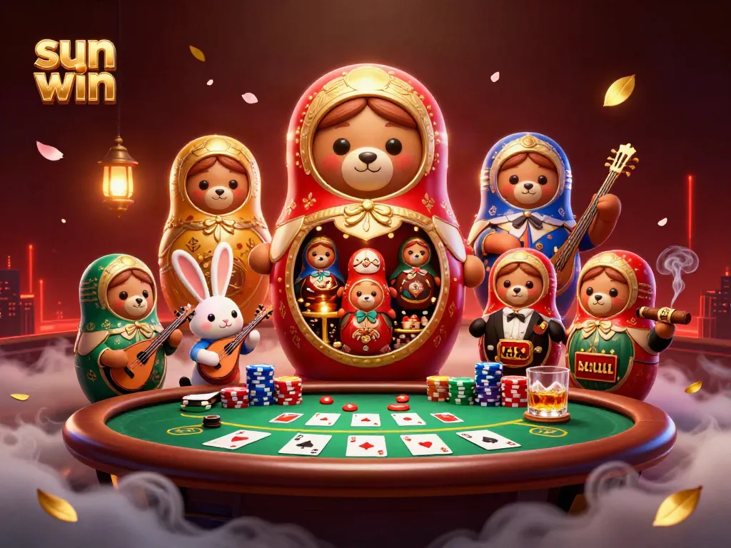 Experience sun win with vibrant casino elements in a richly detailed 3D illustration.