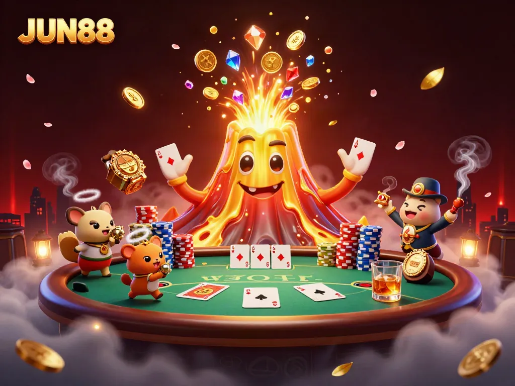 Experience excitement at JUN88 with a thrilling eruption of treasure and gaming atmosphere.