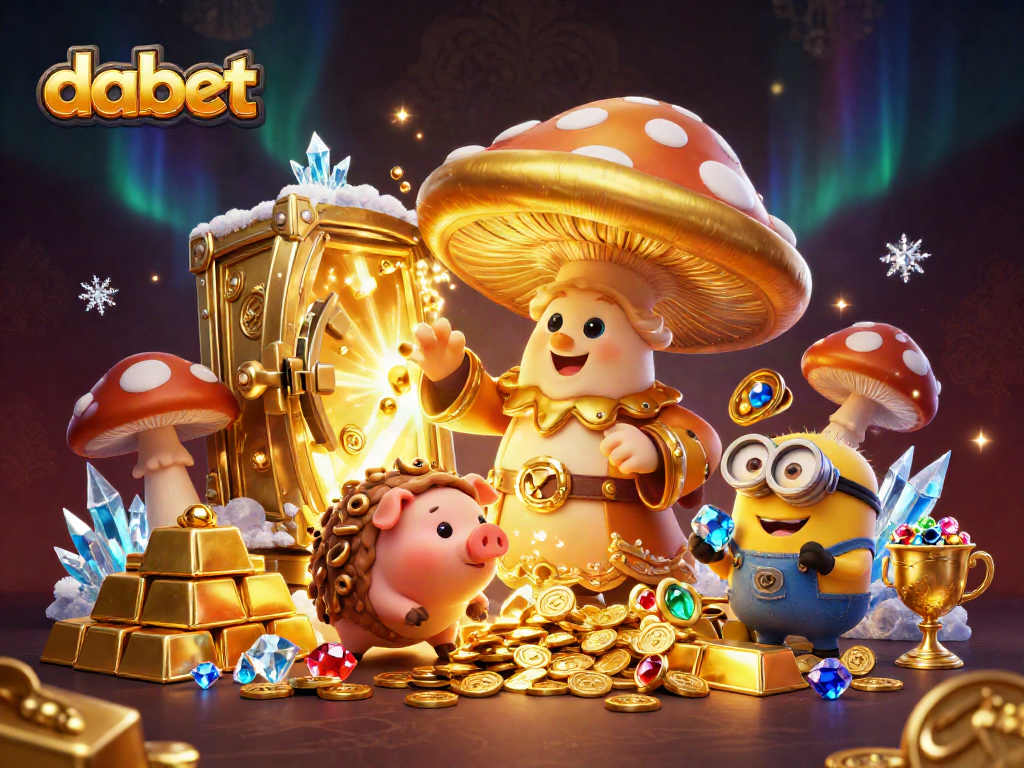 Experience the magical treasure hunting adventure with Dabet as the golden wizard conjures riches.