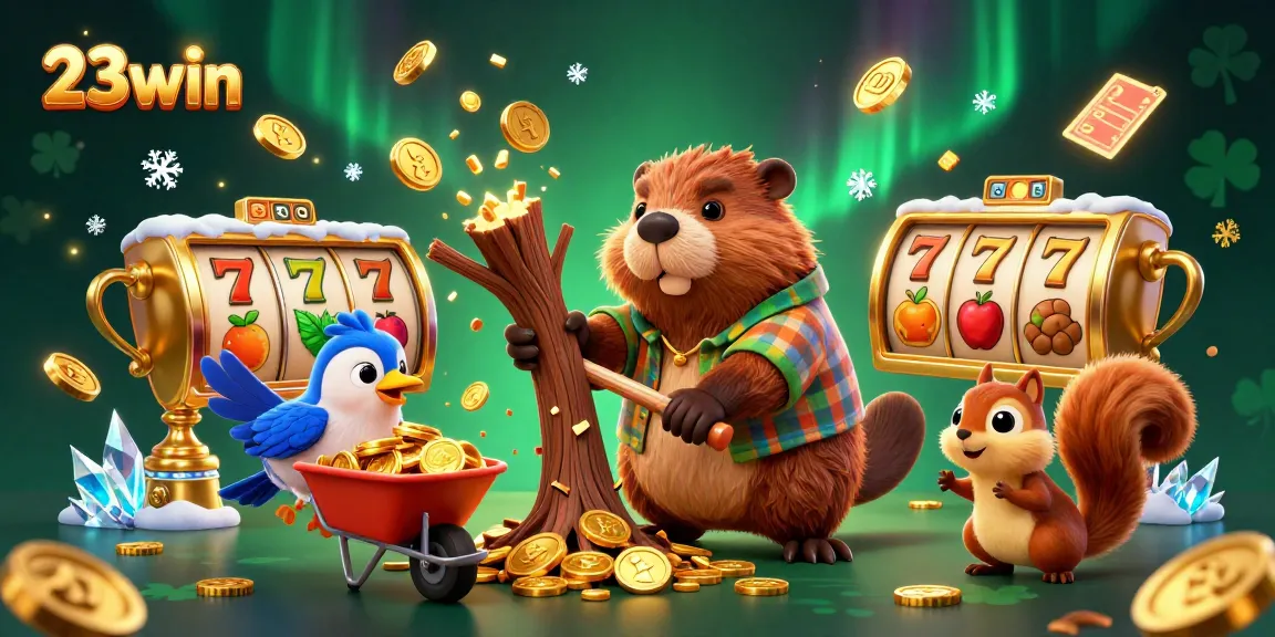 Engage in thrilling gaming at 23win with vibrant slot reels and exciting characters!