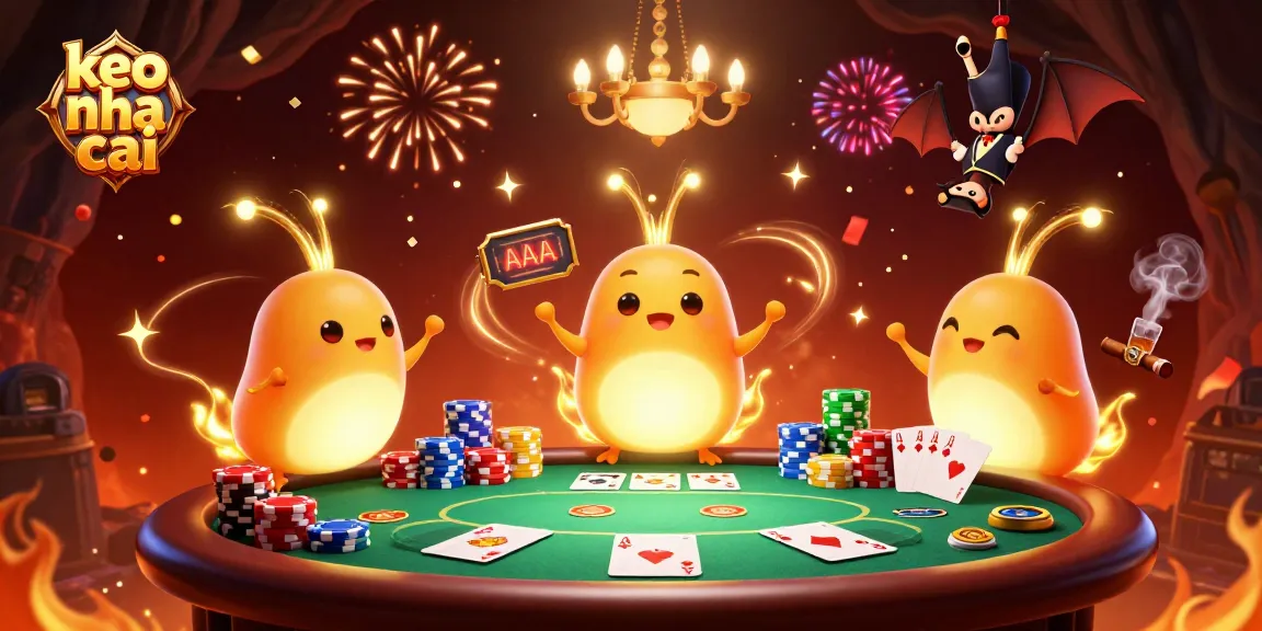 Experience excitement with keo nha cai as glowworms illuminate a vibrant casino scene.
