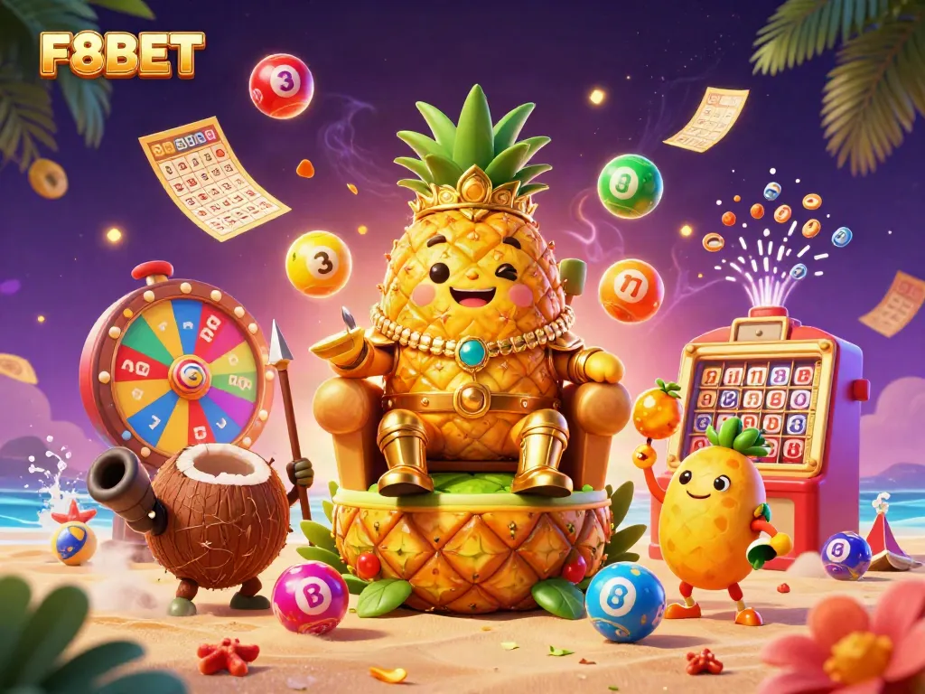 Experience the excitement of F8BET with vibrant gaming elements and unique characters.