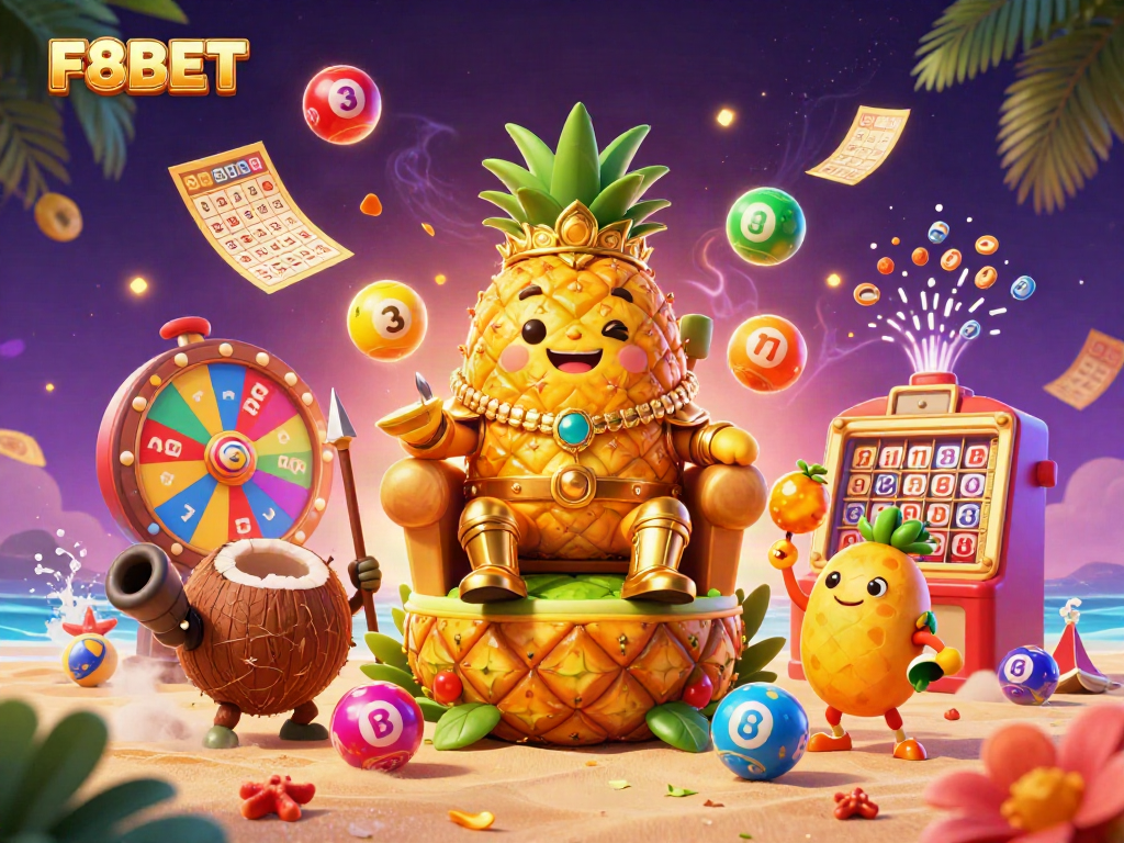 Experience the excitement of F8BET with vibrant gaming elements and unique characters.