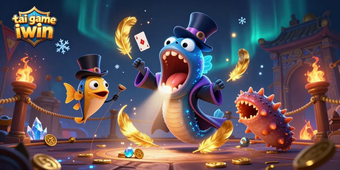 Experience the thrill of tai game iwin in a vibrant underwater casino setting with magical characters.