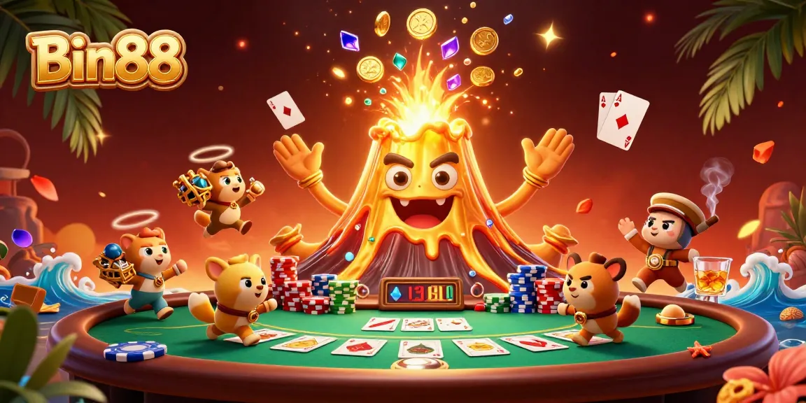Experience thrilling wins with Bin88 in an action-packed casino scene bursting with excitement.