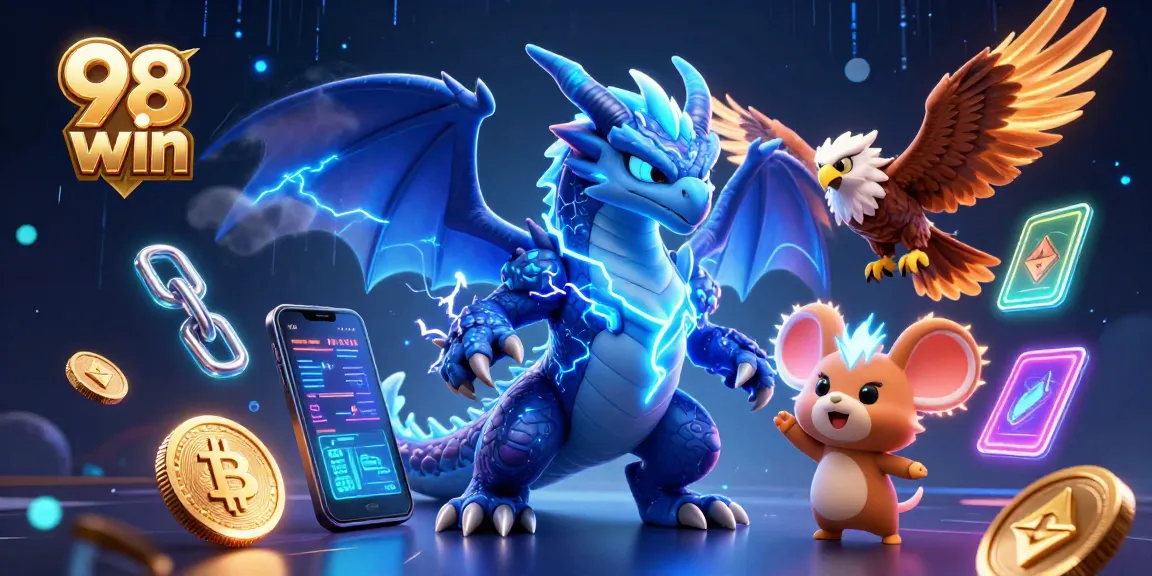 Experience the thrilling excitement of 98 win with electrifying game elements and vibrant casino characters