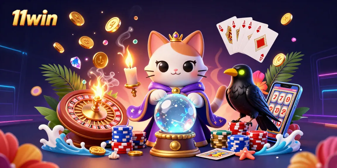 Experience thrilling 11win casino action with a mystical scene packed with fortune teller and magical elements.