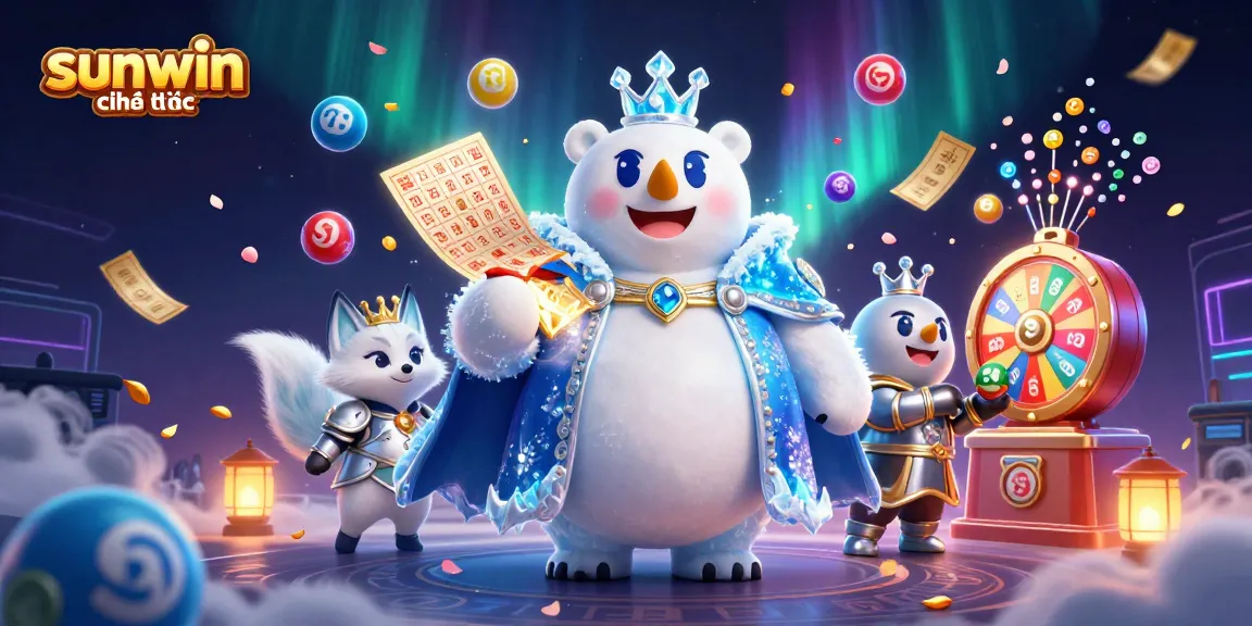 Experience the excitement of sunwin chính thức as the ice king polar bear and snow fox engage in thrilling lottery games.